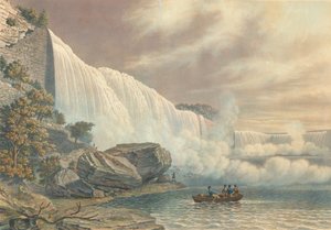 Niagaran putoukset Amerikan puolelta, julkaistu 1840.