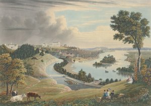 Richmond: From the Hill edellä Waterworks, julkaistu 1834.