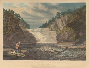 Näkymä Trentonin korkealle putoukselle: West Canada Creek, N.Y. tekijältä William James Bennett
