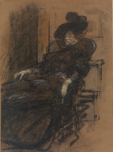 Istuva nainen tekijältä William James Glackens