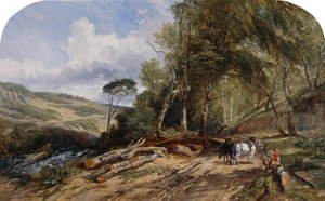 Puutavaran kuljetus (öljy kankaalle) tekijältä William James Muller