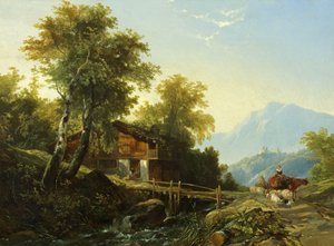 Sveitsin chalet tekijältä William James Muller