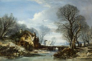 Talvimaisema, Porlock tekijältä William James Muller