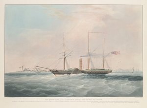 Itä-Intian komppanian höyrysotalaiva "Berenice". tekijältä William John Huggins