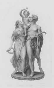 The Triumph of Love, kaiverrus W Roffe ryhmästä marmoriin P Mac Dowell, RA (kaiverrus)