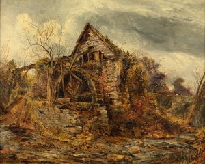 Old Mill (öljy kankaalle)