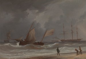 Lugger ajaa maihin räjähdyksessä