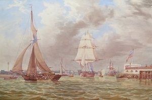 Laivaliikenne Portsmouthin sataman suulla