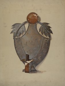 Pa. Saksalainen Tin Sconce, n. 1937.