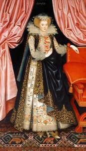 Todennäköisesti Elizabeth Cary, os Tanfield, n. 1615 (öljy kankaalle) tekijältä William Larkin