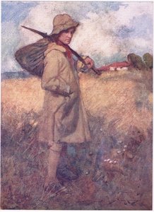 Oli aika, ennen kuin Englannin suru alkoi, jolloin jokainen maasto säilytti miehensä (väri litho) tekijältä William Lee Hankey