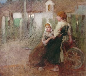 Iltavalo (akvarelli paperille) tekijältä William Lee Hankey