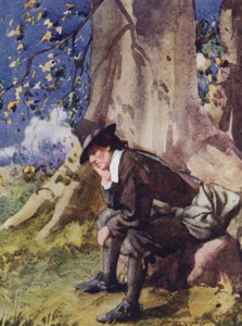 Kuvitus Izaak Waltonin teokseen The Compleat Angler (värilitho) tekijältä William Lee Hankey