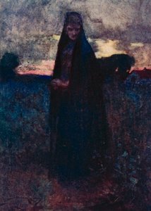 Kuvitus Oliver Goldsmithin teoksesta The Deserted Village (värilitho)