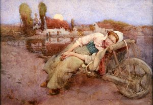 Lepo (akvarelli paperille) tekijältä William Lee Hankey