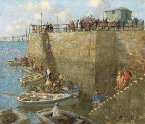 Small Craft, Concarneau (öljy kankaalle)