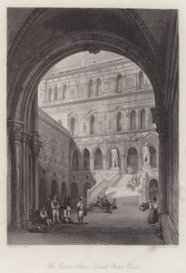 Jättiläisten portaat, Ducal Palace, Venetsia (kaiverrus)