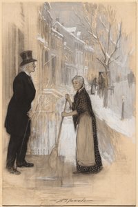 Luonnos kuvaamaan Ei kunniallisesti erotettua, 1904.