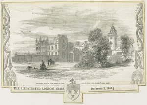 Drayton Bassett - "Drayton Manor": puupiirros ja [c 1843]