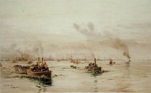 Liberty Men (vesiväri paperille) tekijältä William Lionel Wyllie