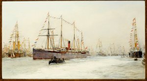 Timanttijuhlakatsaus vuodelta 1897 tekijältä William Lionel Wyllie
