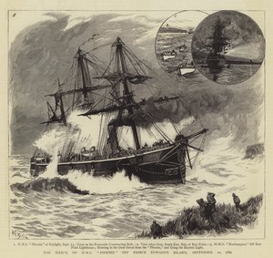 HMS Phoenixin hylky Prinssi Edwardin saaren edustalla, 12. syyskuuta 1882