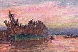 Vanhan sotalaivan loppu, 1915