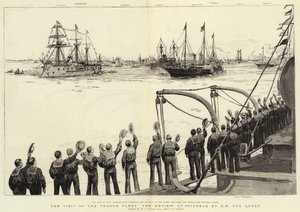 Ranskan laivaston vierailu, H M:n kuningattaren Review as Spithead