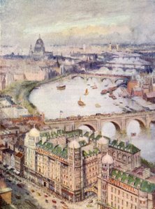 Näkymä Savoy-hotellista itään tekijältä William Lionel Wyllie