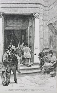 Pörssin sisäänkäynti Capel Courtissa, 1891