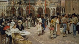 Piazza di San Marco, Venetsia, 1883