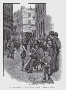 Kaupunkihahmo, New London Street, Fenchurch Street (litho) tekijältä William Luker