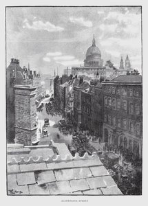 Aldersgate Street (litho) tekijältä William Luker