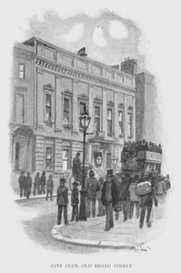 City Club, Old Broad Street (litho) tekijältä William Luker