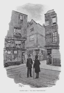 Cloth Fair, "Ye Dick Whittington" (litho) tekijältä William Luker