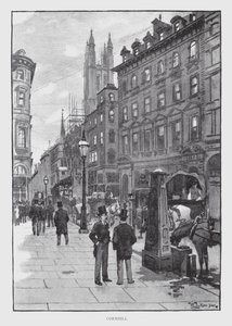 Cornhill (litho) tekijältä William Luker