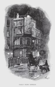 Daily News Offices (litho) tekijältä William Luker
