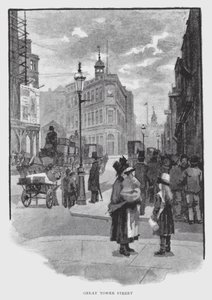 Great Tower Street (litho) tekijältä William Luker