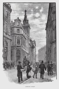 Lombard Street (litho) tekijältä William Luker
