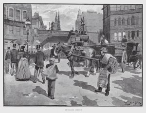 Ludgate Sirkus (litho) tekijältä William Luker
