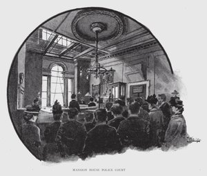 Mansion House Police Court (litho) tekijältä William Luker