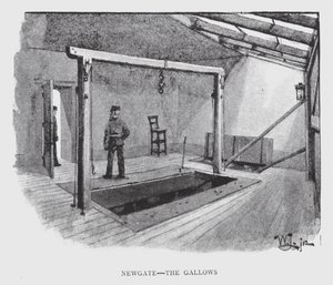 Newgate, Gallows (litho) tekijältä William Luker