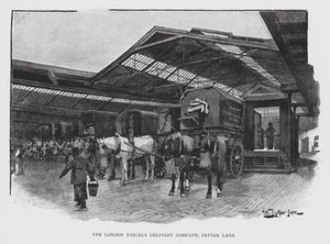The London Parcels Delivery Company, Fetter Lane (litho) tekijältä William Luker