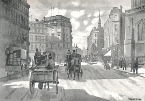 Mansion House Station, District Railway Queen Victoria Street, 1891 tekijältä William Luker