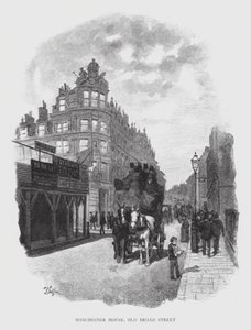 Winchester House, Old Broad Street (litho) tekijältä William Luker