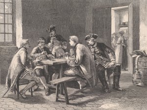Soldiers Playing at Cards, Illustrated London News, 4. toukokuuta 1861