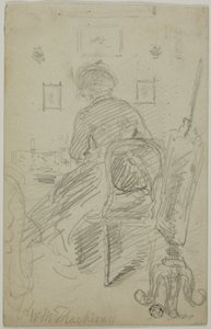 Lady Writing (takanäkymä)