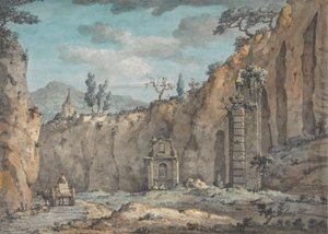 Oxcart Posillipon luolassa tekijältä William Marlow