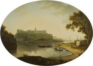 Näkymä Villeneuve-les-Avignonista, n. 1770 (öljy kankaalle) tekijältä William Marlow