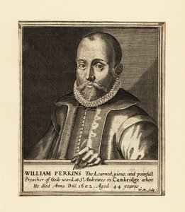 William Perkinsin muotokuva, englantilainen pappi ja Cambridgen teologi